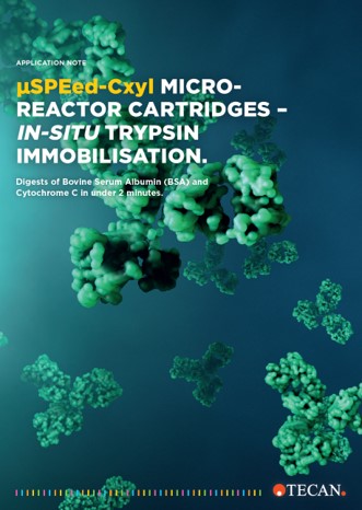 【アプリケーションノート】μSPEed-Cxyl マイクロリアクター カートリッジ：トリプシン固定化によるタンパク質消化の高速化